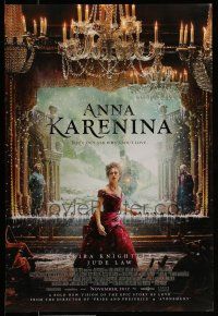 7g048 ANNA KARENINA advance DS 1sh '12 cool image of sexy Keira Knightley in title role!