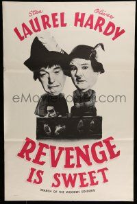 7g061 BABES IN TOYLAND 1sh R60s great image of Laurel & Hardy, Revenge is Sweet!