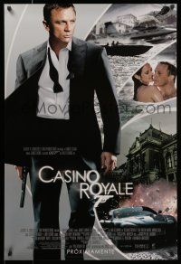 7g118 CASINO ROYALE Spanish/U.S. export advance DS 1sh '06 cool images of Daniel Craig as James Bond!