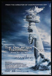 7g173 DAY AFTER TOMORROW style AS advance 1sh '04 art of Statue of Liberty frozen in tidal wave!