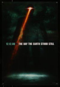 7g176 DAY THE EARTH STOOD STILL style B teaser 1sh '08 Keanu Reeves, cool sci-fi image of Gort!