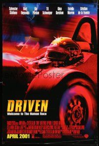 7g204 DRIVEN advance DS 1sh '01 Sylvester Stallone, Burt Reynolds, cool F1 racing image!