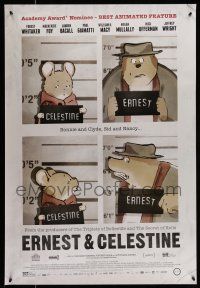 7g223 ERNEST & CELESTINE 1sh '13 cute cartoon about a mouse and a bear, great image!