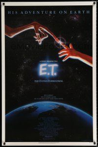 7g208 E.T. THE EXTRA TERRESTRIAL 1sh '82 Steven Spielberg classic, John Alvin art!