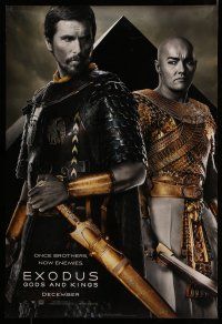 7g226 EXODUS: GODS & KINGS style A teaser DS 1sh '14 Christian Bale as Moses, Joel Edgerton!