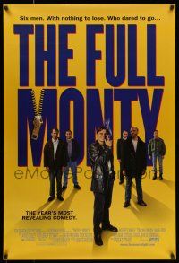 7g261 FULL MONTY 1sh '97 Peter Cattaneo, Robert Carlyle, Tom Wilkinson, Addy, male strippers!