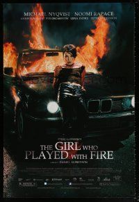 7g272 GIRL WHO PLAYED WITH FIRE DS 1sh '10 Larsson's Flickan som lekte med elden, Noomi Rapace!