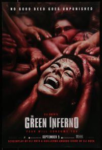 7g292 GREEN INFERNO teaser DS 1sh '13 Eli Roth jungle horror, no good deed goes unpunished!