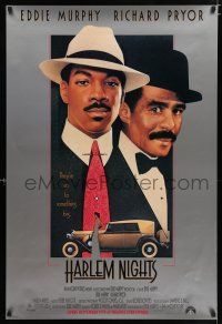 7g301 HARLEM NIGHTS advance 1sh '89 great Drew Struzan art of Eddie Murphy & Richard Pryor!