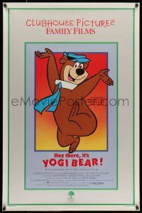 7g313 HEY THERE IT'S YOGI BEAR 1sh R86 Hanna-Barbera, Yogi's first full-length feature!