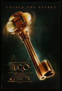 7g332 HUGO teaser DS 1sh '11 Martin Scorsese, Ben Kingsley, cool huge art of key!