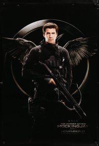 7g337 HUNGER GAMES: MOCKINGJAY - PART 1 teaser DS 1sh '14 image of Liam Hemsworth as Gale!