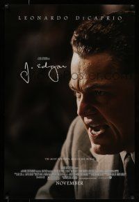 7g379 J. EDGAR color style advance DS 1sh '11 Naomi Watts, image of Leonardo DiCaprio in title role