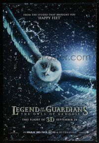 7g420 LEGEND OF THE GUARDIANS: THE OWLS OF GA'HOOLE advance DS 1sh '10 Zack Snyder directed!