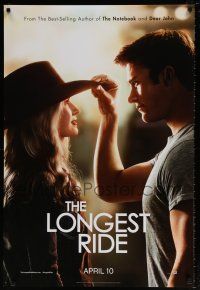 7g430 LONGEST RIDE style A teaser DS 1sh '15 romantic image of Melissa Benoist and Scott Eastwood!