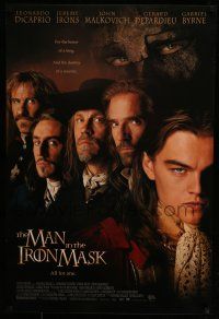 7g454 MAN IN THE IRON MASK 1sh '98 Leonardo DiCaprio, Irons, Malkovich, Depardieu!