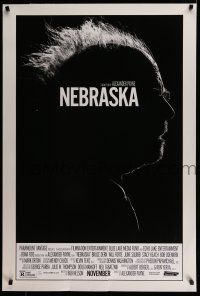 7g542 NEBRASKA advance DS 1sh '13 cool high contrast profile image of Bruce Dern!