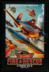 7g585 PLANES: FIRE & RESCUE advance DS 1sh '14 Walt Disney CGI aircraft kid's adventure!