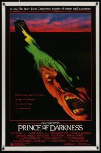 7g598 PRINCE OF DARKNESS 1sh '87 John Carpenter, it is evil and it is real, cool image!
