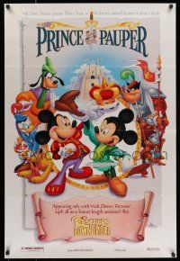 7g629 RESCUERS DOWN UNDER/PRINCE & THE PAUPER Prince style DS 1sh '90 Walt Disney!