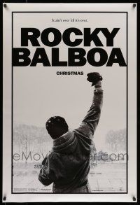 7g651 ROCKY BALBOA teaser DS 1sh '06 boxing, director & star Sylvester Stallone w/fist in air!