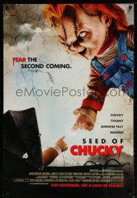 7g671 SEED OF CHUCKY advance DS 1sh '04 Brad Dourif, Jennifer Tilly, fear the second coming!