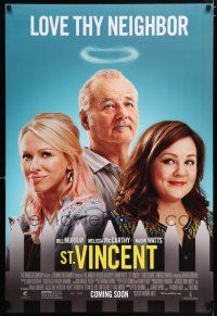 7g708 ST. VINCENT advance DS 1sh '14 Bill Murray with halo, Melissa McCarthy, Naomi Watts!