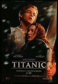 7g763 TITANIC IMAX DS 1sh R12 Leonardo DiCaprio & Winslet, Cameron!