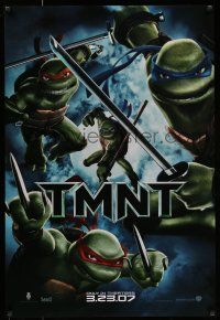 7g766 TMNT advance DS 1sh '07 Teenage Mutant Ninja Turtles, cool image of cast with weapons!