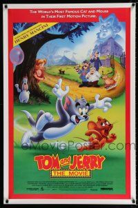 7g767 TOM & JERRY THE MOVIE 1sh '92 famous cartoon cat & mouse in their first motion picture!