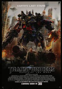 7g782 TRANSFORMERS: DARK OF THE MOON coming soon style advance DS 1sh '11 directed by Michael Bay!