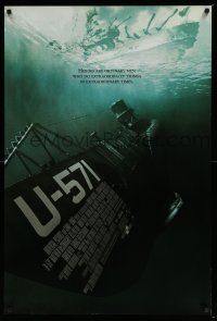 7g801 U-571 DS 1sh '00 Matthew McConaughey, Bill Paxton, Harvey Keitel, cool submarine!