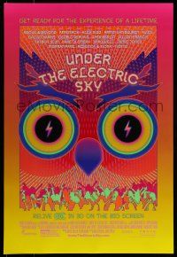 7g803 UNDER THE ELECTRIC SKY DS 1sh '14 cool wild psychedelic art image of owl!