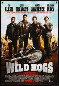 7g836 WILD HOGS advance DS 1sh '07 bikers Tim Allen, John Travolta, Martin Lawrence, W.H. Macy!