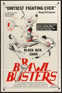 7h163 BRAWL BUSTERS 1sh '78 martial arts kung fu, those turkeys fight dirty!