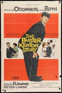 7h198 BUSTER KEATON STORY 1sh '57 Donald O'Connor as The Great Stoneface comedian, Ann Blyth