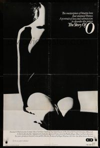 7h759 STORY OF O 1sh '76 Histoire d'O, Udo Kier, x-rated, sexy silhouette image!