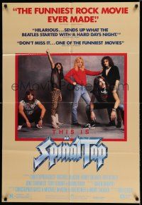 7h875 THIS IS SPINAL TAP 1sh '84 Rob Reiner heavy metal rock & roll cult classic!