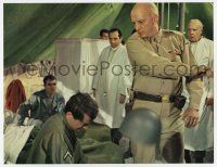 7j594 PATTON color 11x14 still '70 doctors are shocked when General George C. Scott slaps Considine!