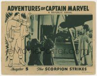 7j059 ADVENTURES OF CAPTAIN MARVEL chapter 5 LC '41 he's in costume about to beat up two bad guys!