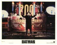 7j082 BATMAN LC '89 great image of Jack Nicholson as The Joker, directed by Tim Burton!