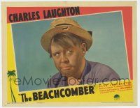7j083 BEACHCOMBER LC '38 super close up of Charles Laughton in the tropics, W. Somerset Maugham!