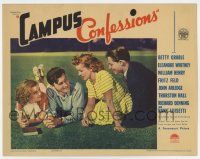 7j114 CAMPUS CONFESSIONS LC '38 sexy Betty Grable, Eleanore Whitney, William Henry & Hank Luisetti!
