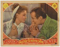 7j145 CONQUEST LC '37 Greta Garbo as Marie Walewska has no yesterdays in Charles Boyer's arms!