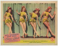 7j150 COVER GIRL LC '44 sexiest full-length Rita Hayworth dancing on stage with three girls!
