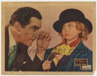 7j157 CURLY TOP LC '35 cute Shirley Temple tries to fool John Boles with her clever disguise!