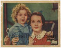 7j158 CURLY TOP LC '35 best close portrait of cute Shirley Temple & pretty Rochelle Hudson!