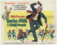 7j166 DARBY O'GILL & THE LITTLE PEOPLE TC '59 Disney, it's delightful leprechaun magic!