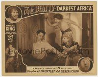 7j168 DARKEST AFRICA chapter 13 LC '36 Clyde Beatty, Manuel King & Elaine Shepard ready to attack!