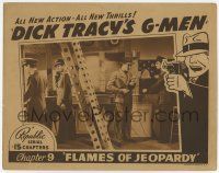 7j185 DICK TRACY'S G-MEN chapter 9 LC '39 Ralph Byrd with men in control room, cool border art!